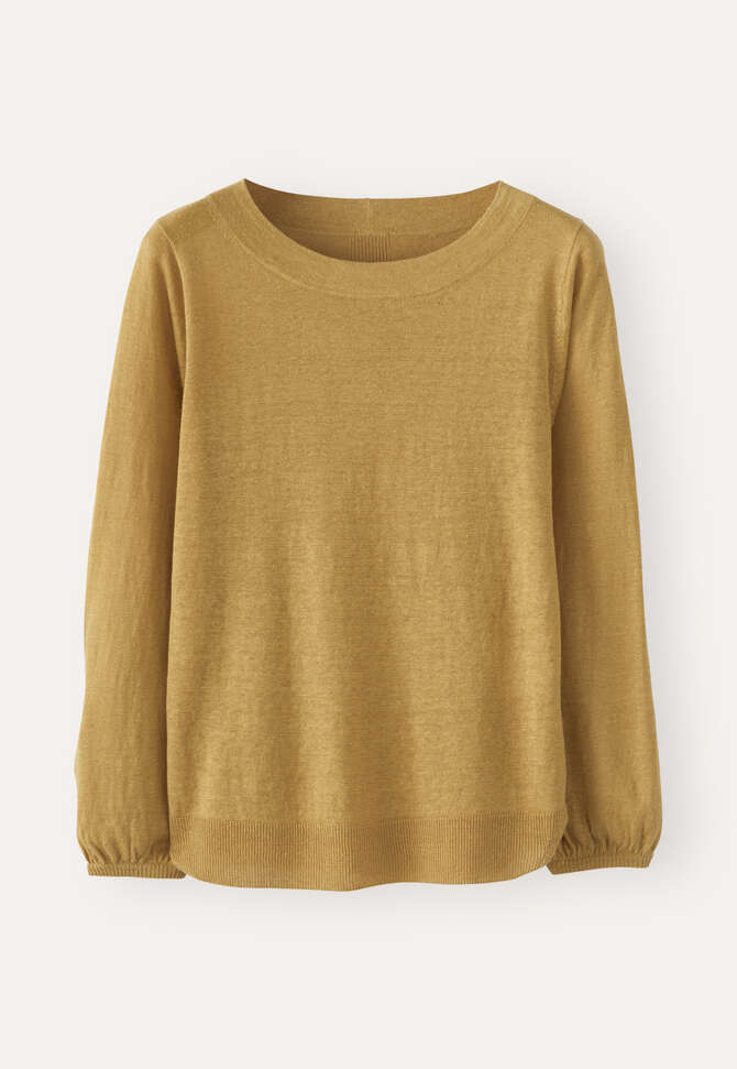 Pullover mit Glocken&auml;rmeln, Ockergelb, completeTheLook