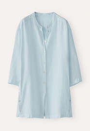 Bluse mit gekn&ouml;pften Seiten, Blasses Chambray, webstill