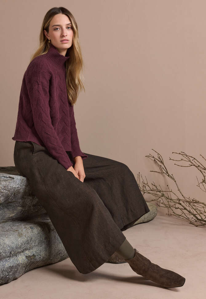 Edle Culotte, Schwarz/Braun, completeTheLook