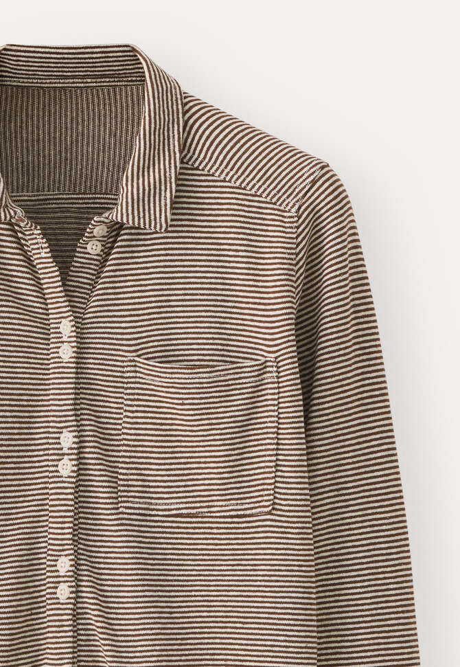 Gestreiftes Shirt, Braun/Creme, completeTheLook