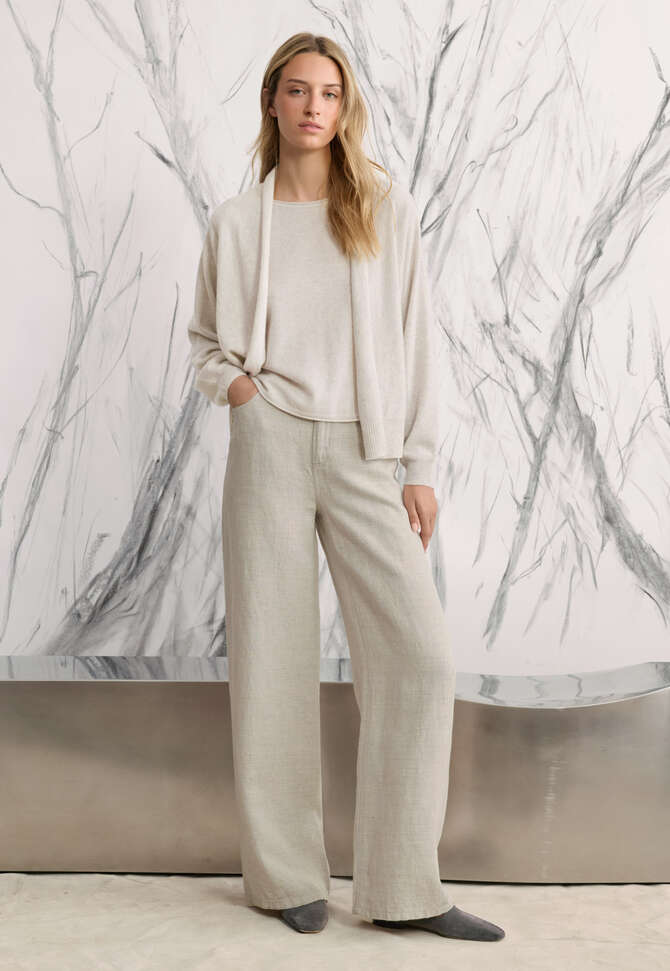Schalkragen-Cardigan, Perlgrau, completeTheLook