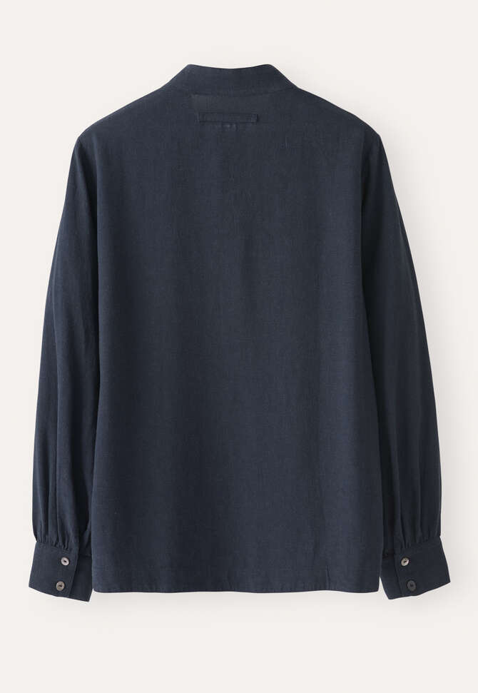 Bluse mit Trichterkragen, Mitternacht, completeTheLook