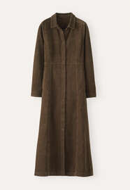 Kleid mit Eins&auml;tzen, Torf, webstill