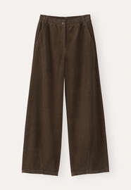 Cordhose mit Abn&auml;hern am Saum, Torf, webstill