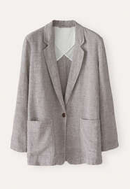 Lange Jacke, Nerzbraun, webstill