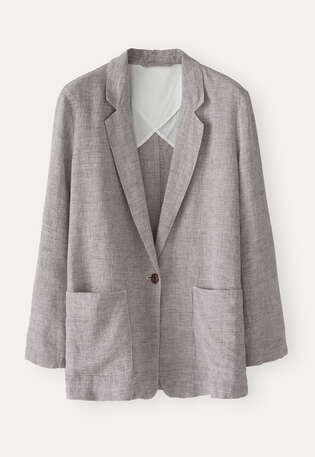 Lange Jacke, Nerzbraun, webstill