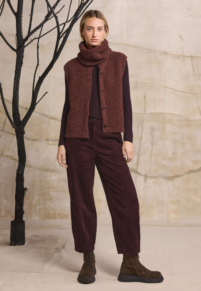 &Auml;rmelloser Cardigan, Dunkles Kupfer, completeTheLook