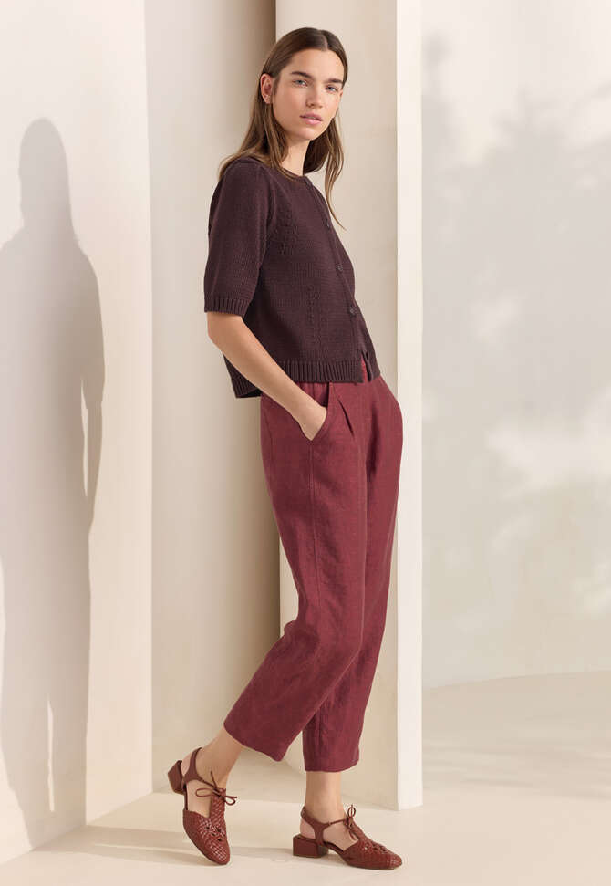 Kurz&auml;rmeliger Cardigan, Feige, completeTheLook